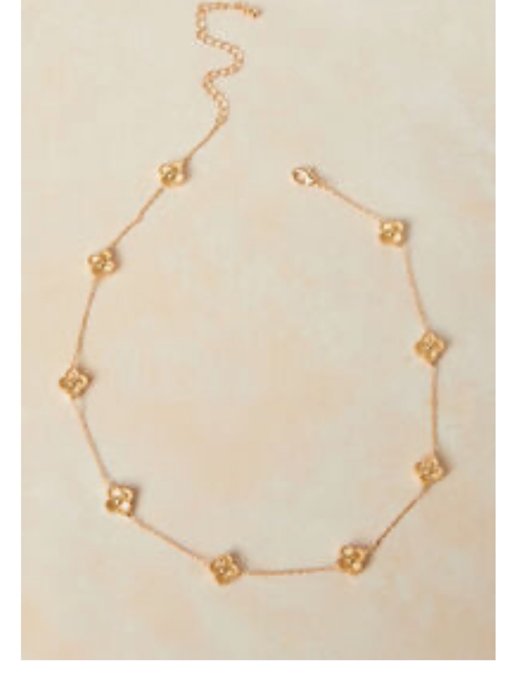 Altar'd State Dainty Gold Floral Link Necklace